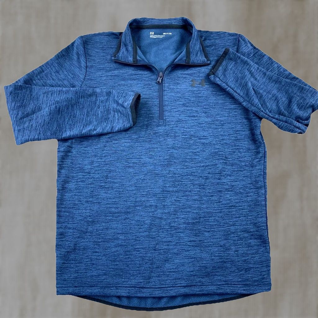 Under Armour Under Armour Men Small Blue Gray Pullover Quarter Zip Sweatshirt Golf Loose Size US S / EU 44-46 / 1 - 1 Thumbnail