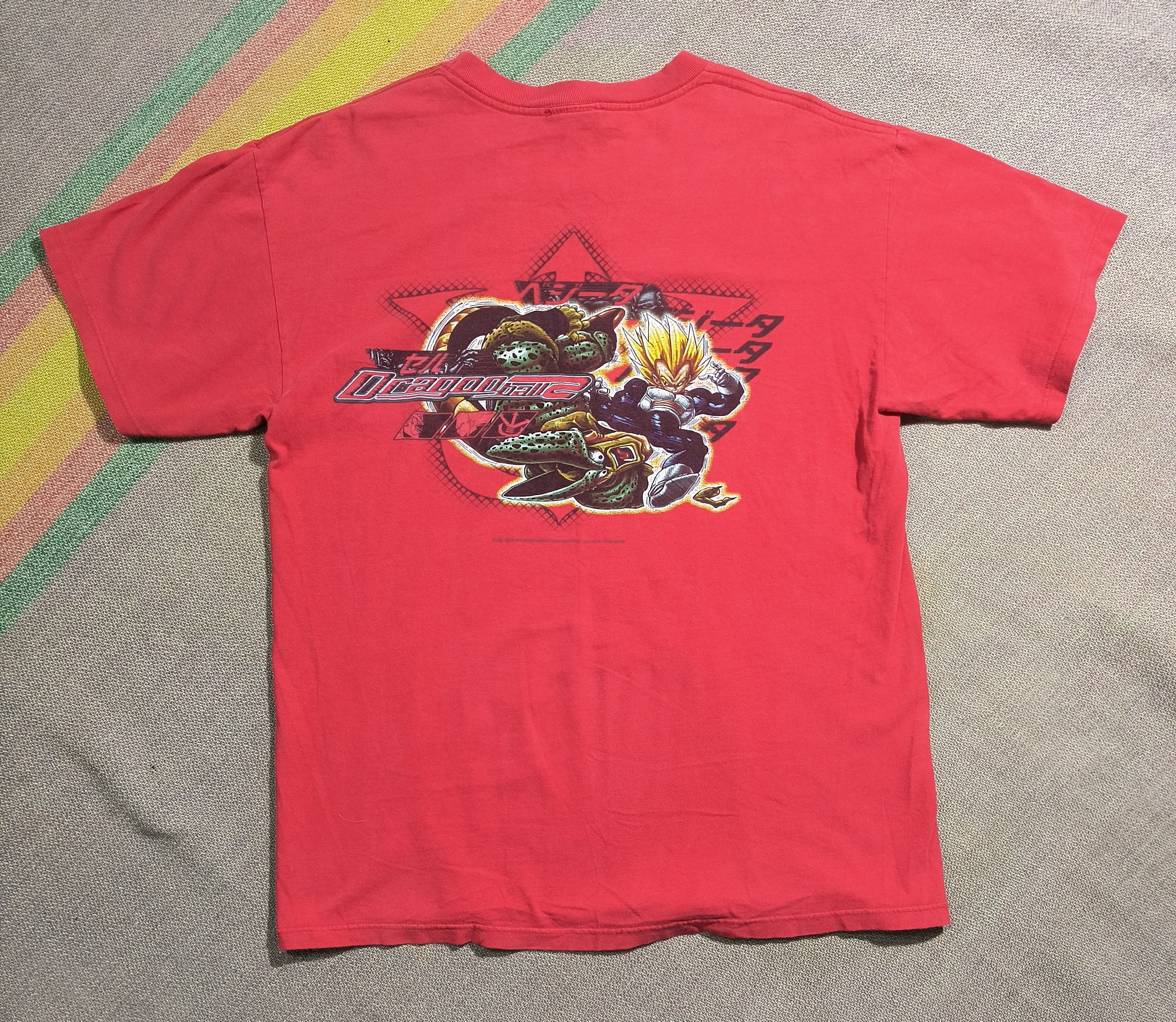 Vintage Vintage Y2K dragon ball z Vegeta vs Cell 2001 tee Size US L / EU 52-54 / 3 - 2 Thumbnail