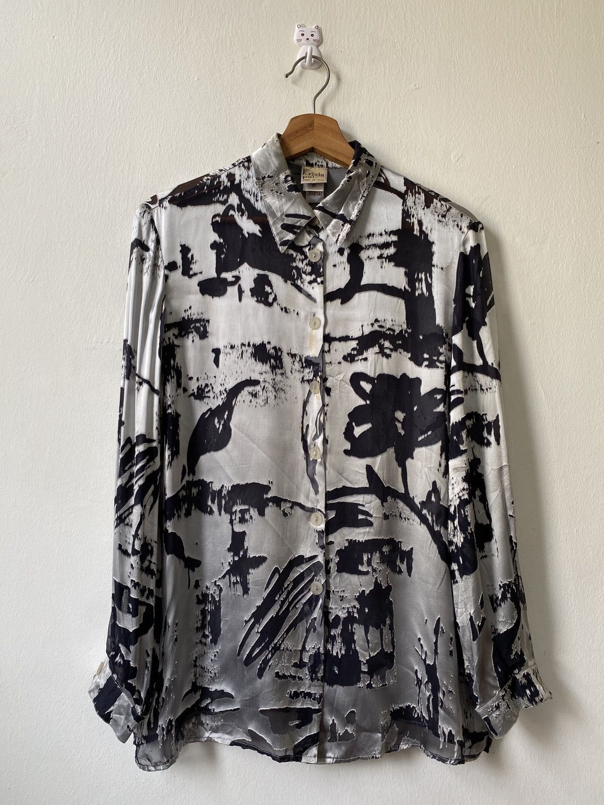 Krizia Uomo Krizia Poi Psyche Delic Design Button Up Tee Size US M / EU 48-50 / 2 - 1 Thumbnail