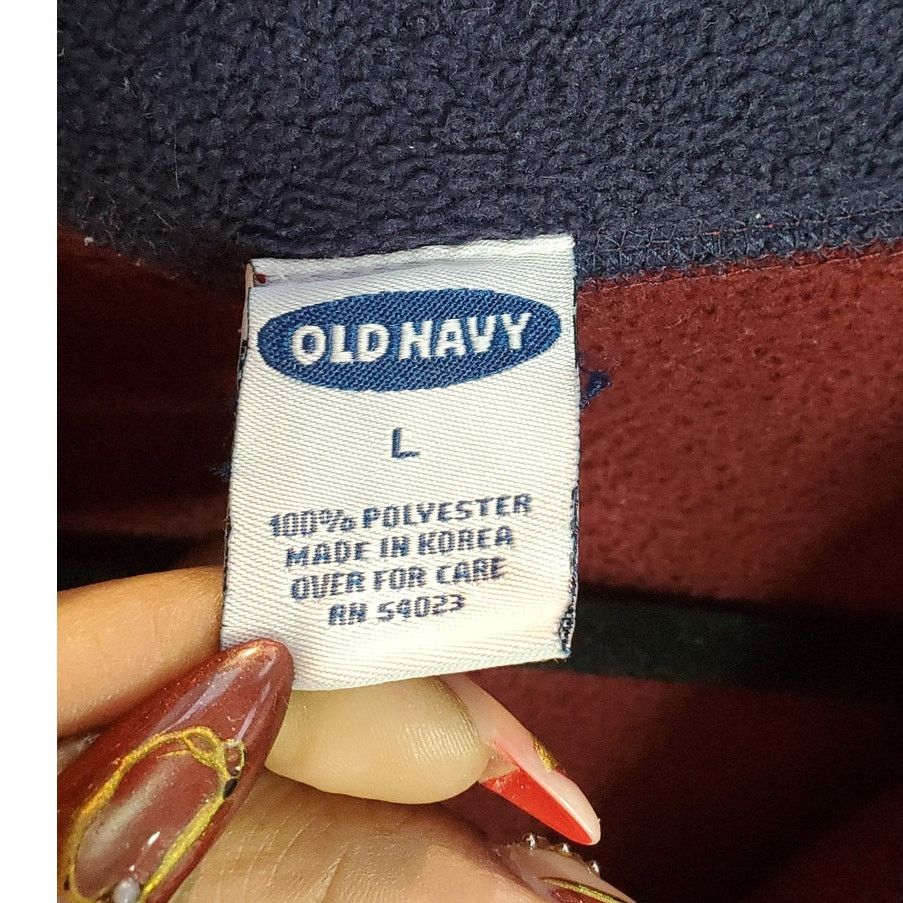 Old Navy Old Navy Red Half Zip Fleece Pullover Sweatshirt Size L Size US L / EU 52-54 / 3 - 5 Thumbnail