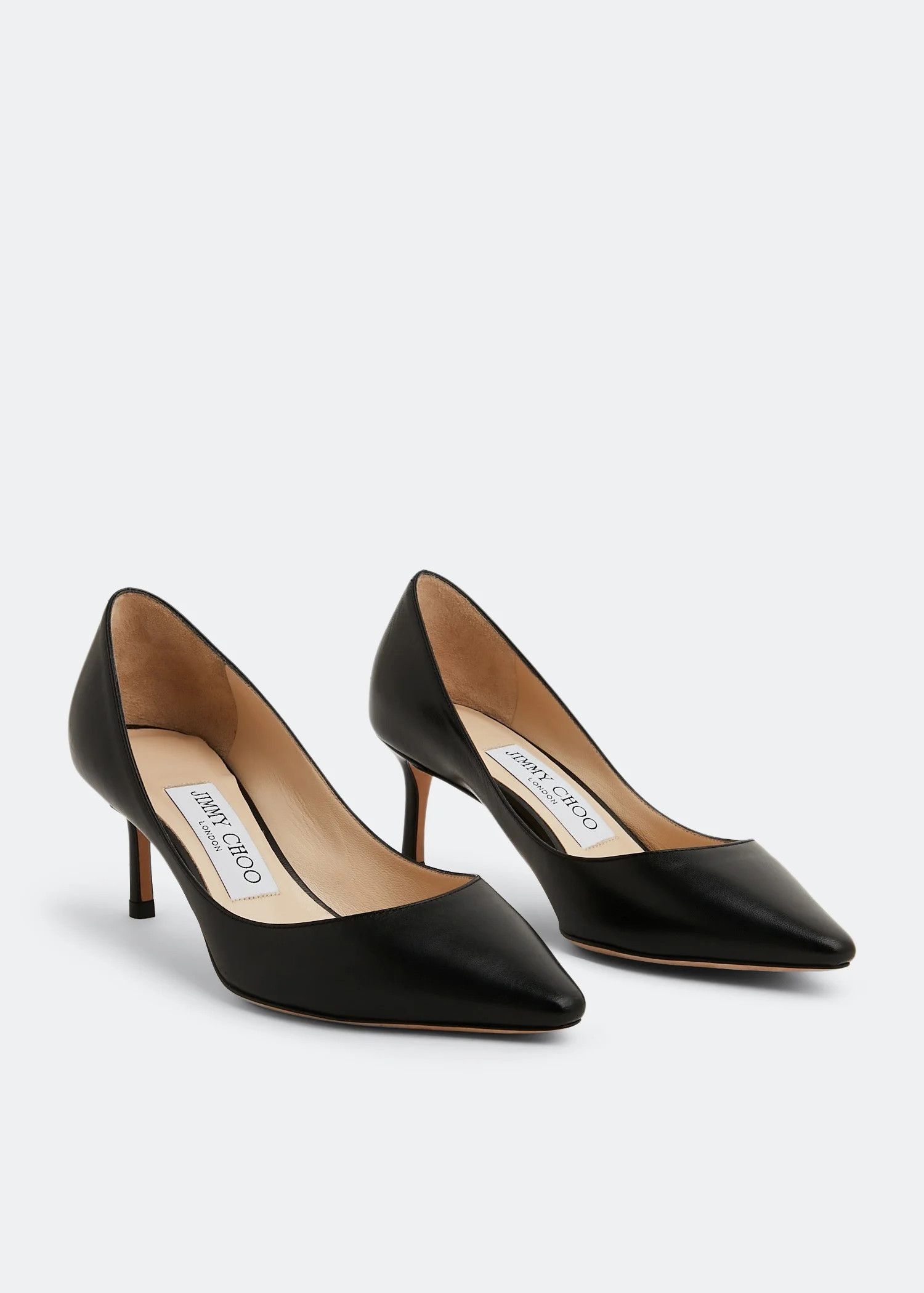 Jimmy Choo o1s22i1n1024 Romy 60 Pumps in Black Size US 9 / IT 39 - 4 Thumbnail