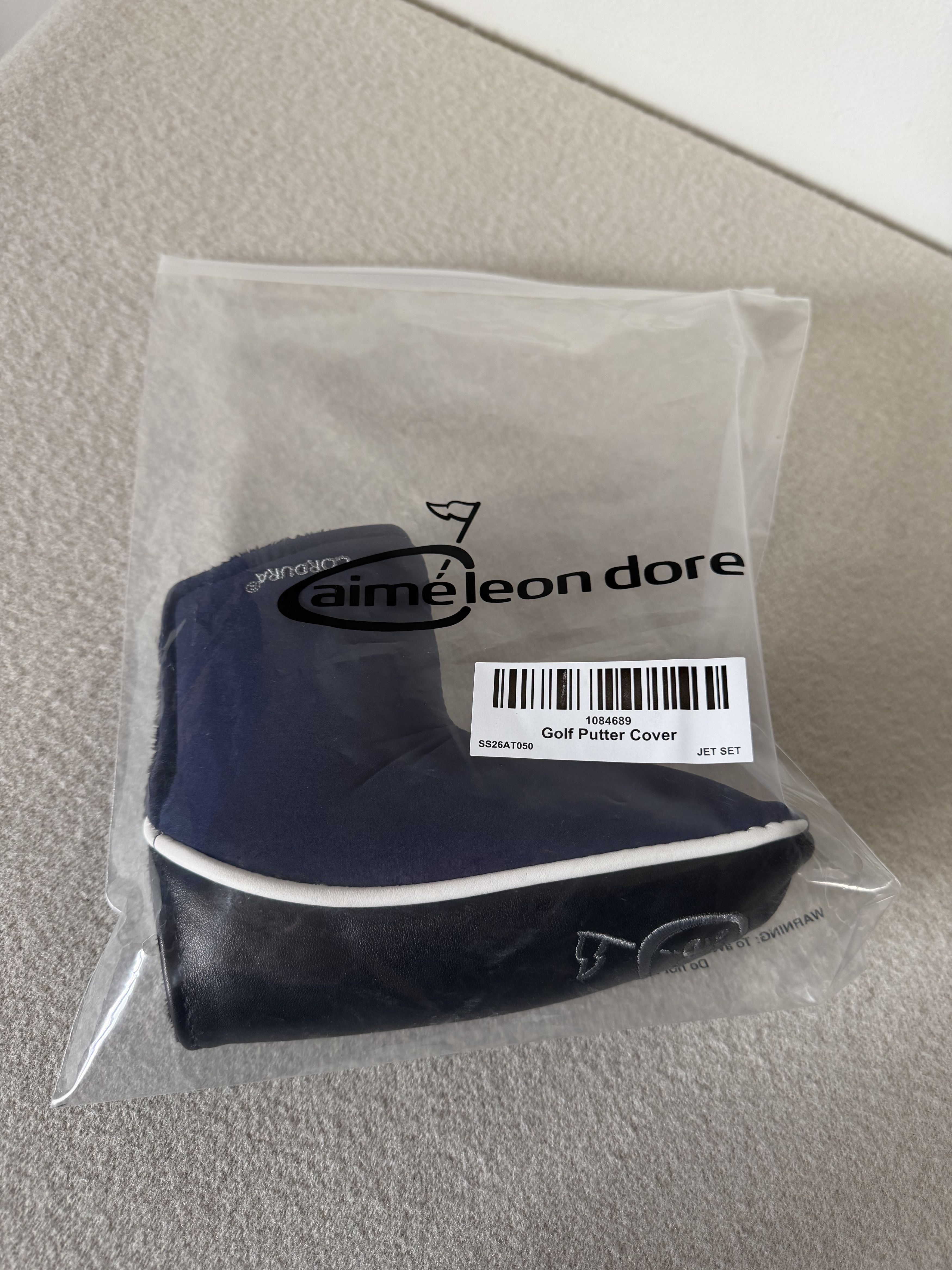 Aime Leon Dore Aime Leon Dore Golf Putter Cover in Navy Black Size ONE SIZE - 5 Thumbnail
