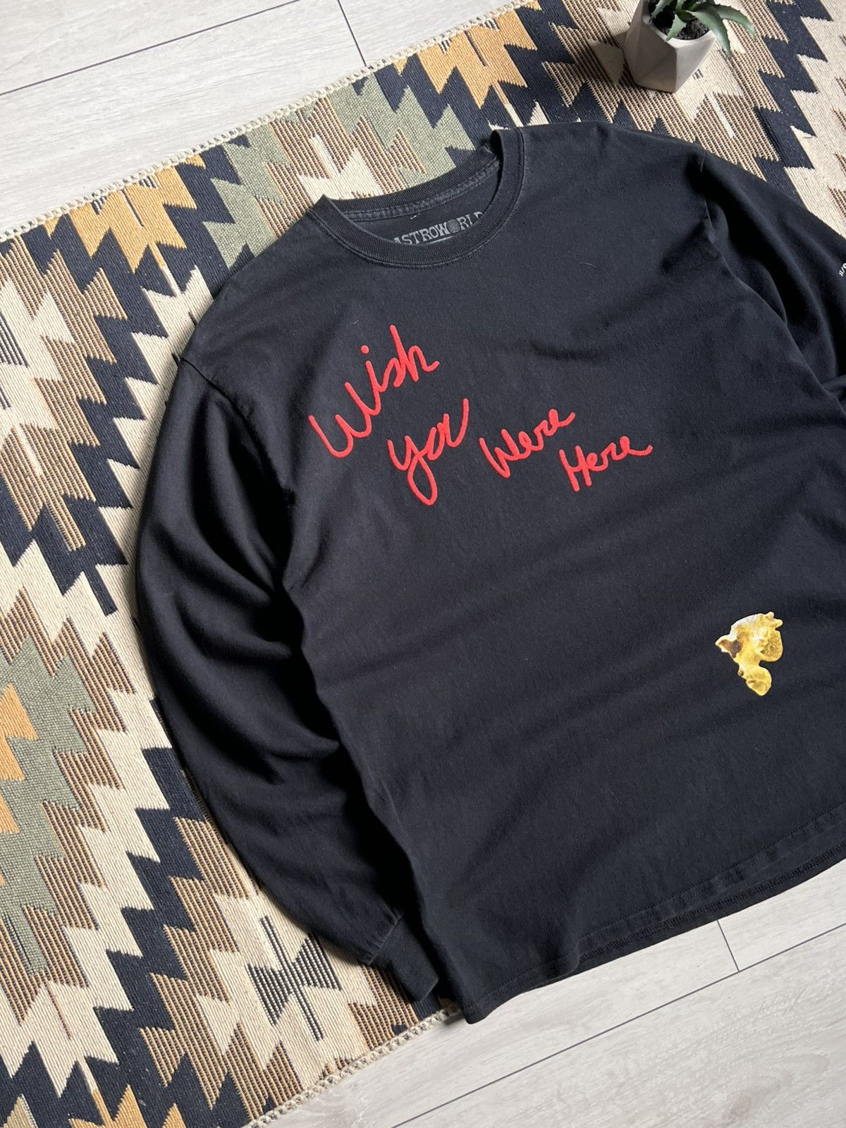 Travis Scott Astroworld Tour Wish You Were Here Popcorn Long Sleeve Tee Size US M / EU 48-50 / 2 - 3 Thumbnail