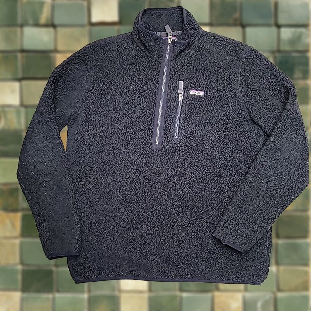 Patagonia Patagonia Jacket Mens L Navy 1/4 Zip Fleece Pullover Outdoor Gorp All Seasons Logo Casual Mens Size US L / EU 52-54 / 3 - 1 Thumbnail