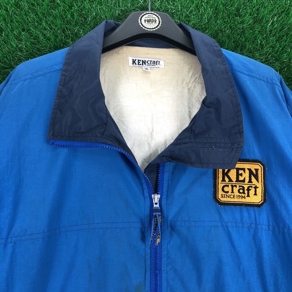 Japanese Brand × Vintage Vintage 90's Ken Craft Big Logo Sport Fishing Zipper Jacket Size US XL / EU 56 / 4 - 7 Thumbnail