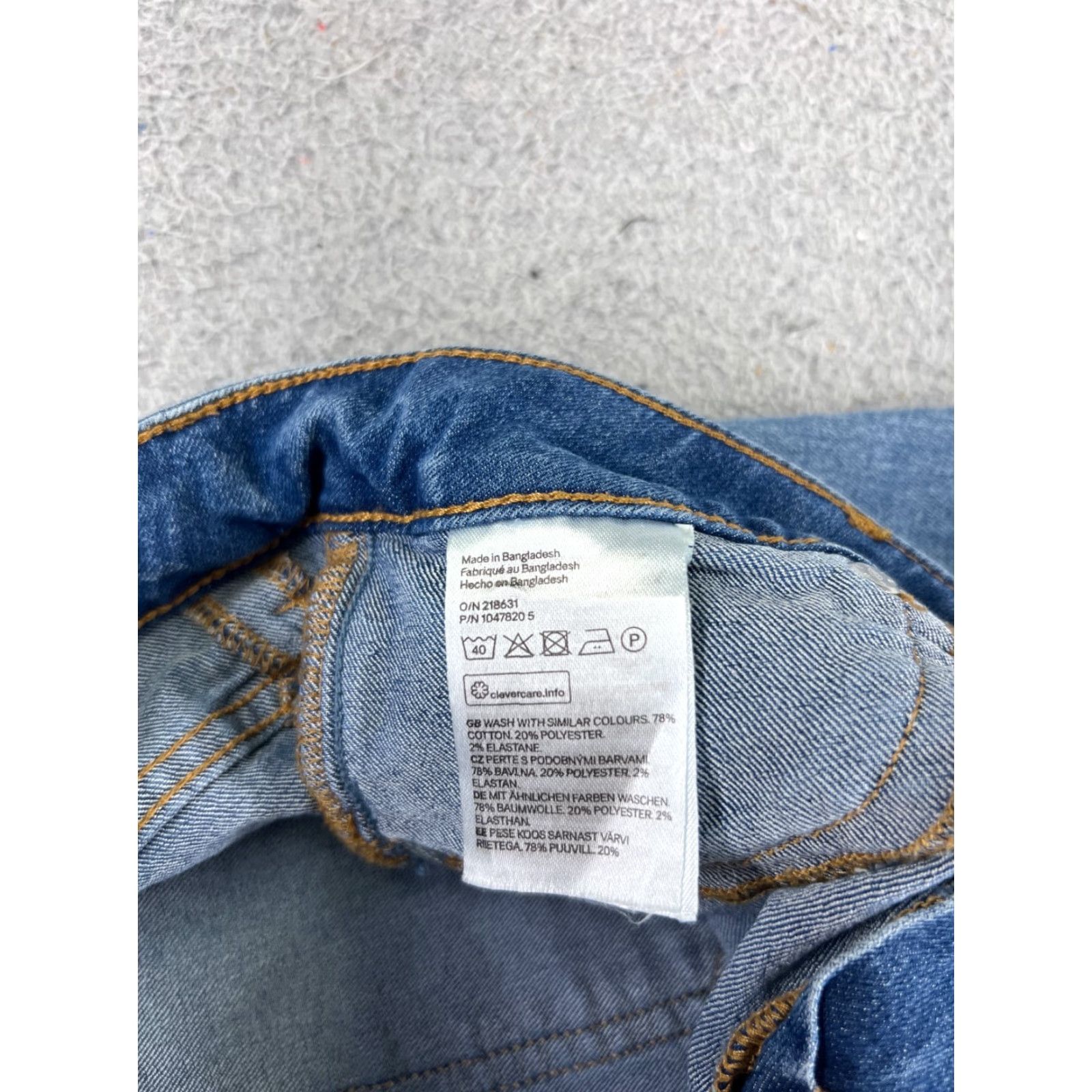 Denime &Denim Jeans Womens 4 Blue Bootcut Low Waist 26x31 Cotton Blend Stretch 5-Pocket Logo Embroidered Size 27" / US 4 / IT 40 - 6 Thumbnail