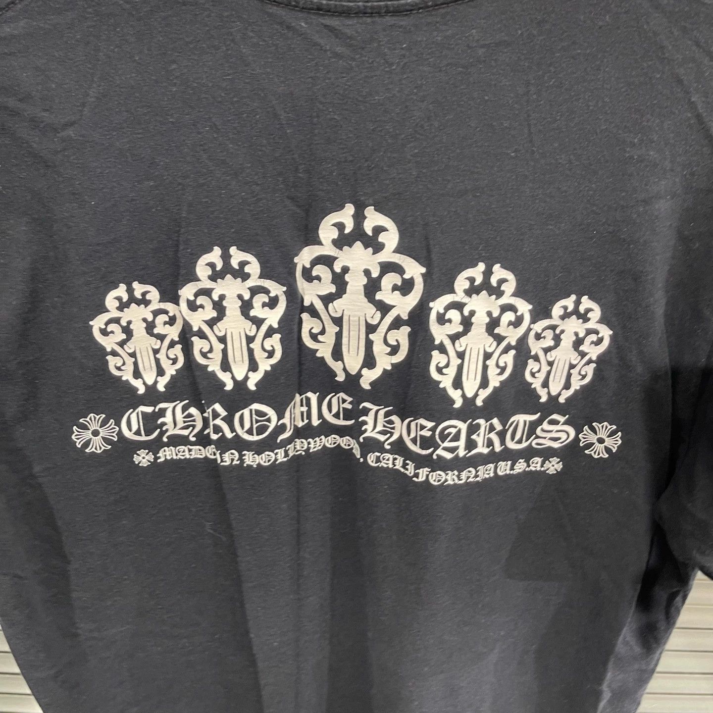 Chrome Hearts Chrome Hearts Black Scroll 5-Sword Print SS Tee Size US M / EU 48-50 / 2 - 6 Thumbnail