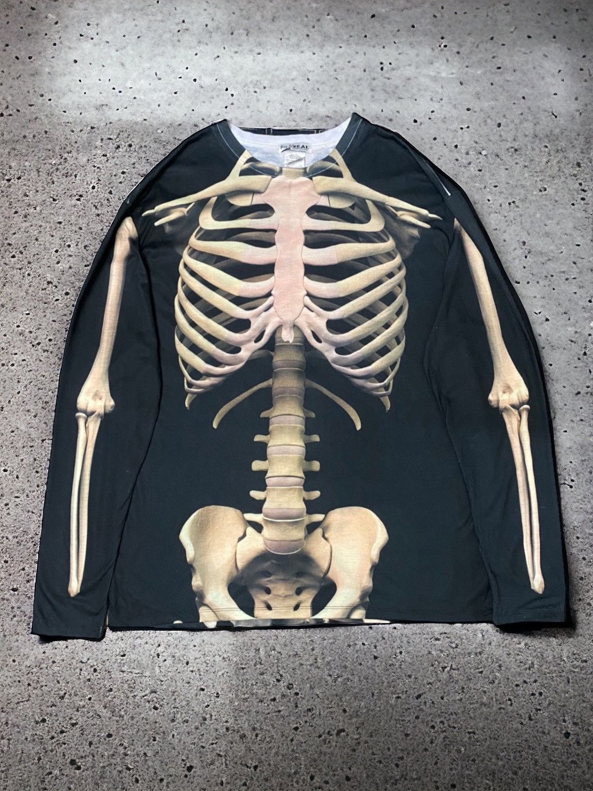 Fauxreal Art Skeleton Skulls Fullprint From Backside