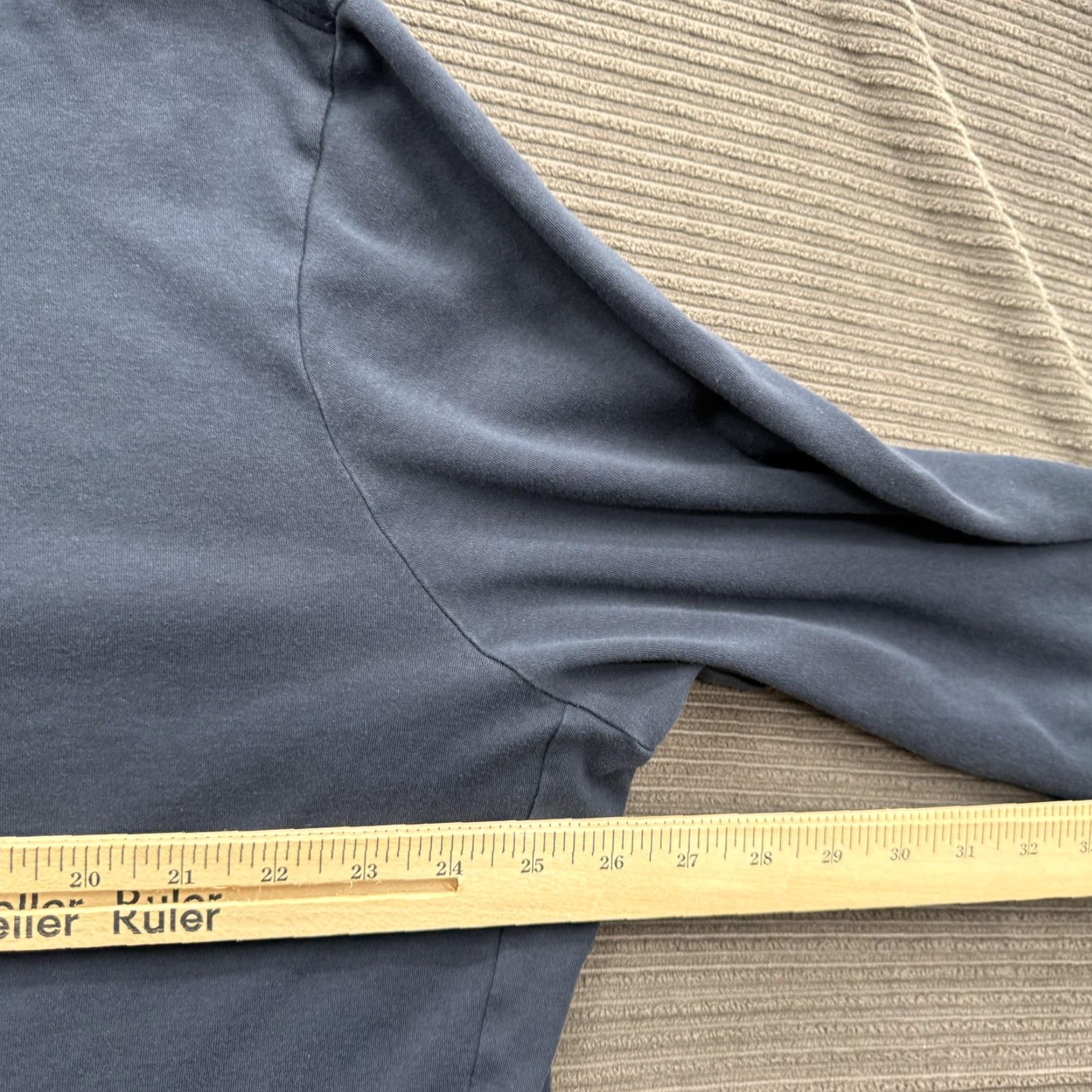 Polo Ralph Lauren Polo Ralph Lauren Pullover Mens XL 1/4 Zip Mock Neck Long Sleeve Pima Cotton Navy Blue Size US XL / EU 56 / 4 - 4 Thumbnail