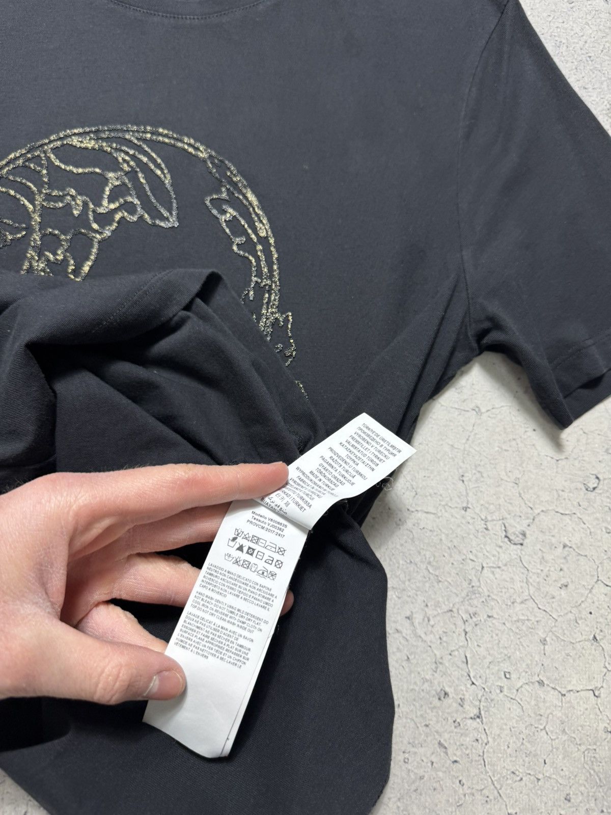 Versace Gianni Versace Medusa Big Logo Black Luxury T-Shirt Size S Size US S / EU 44-46 / 1 - 9 Thumbnail
