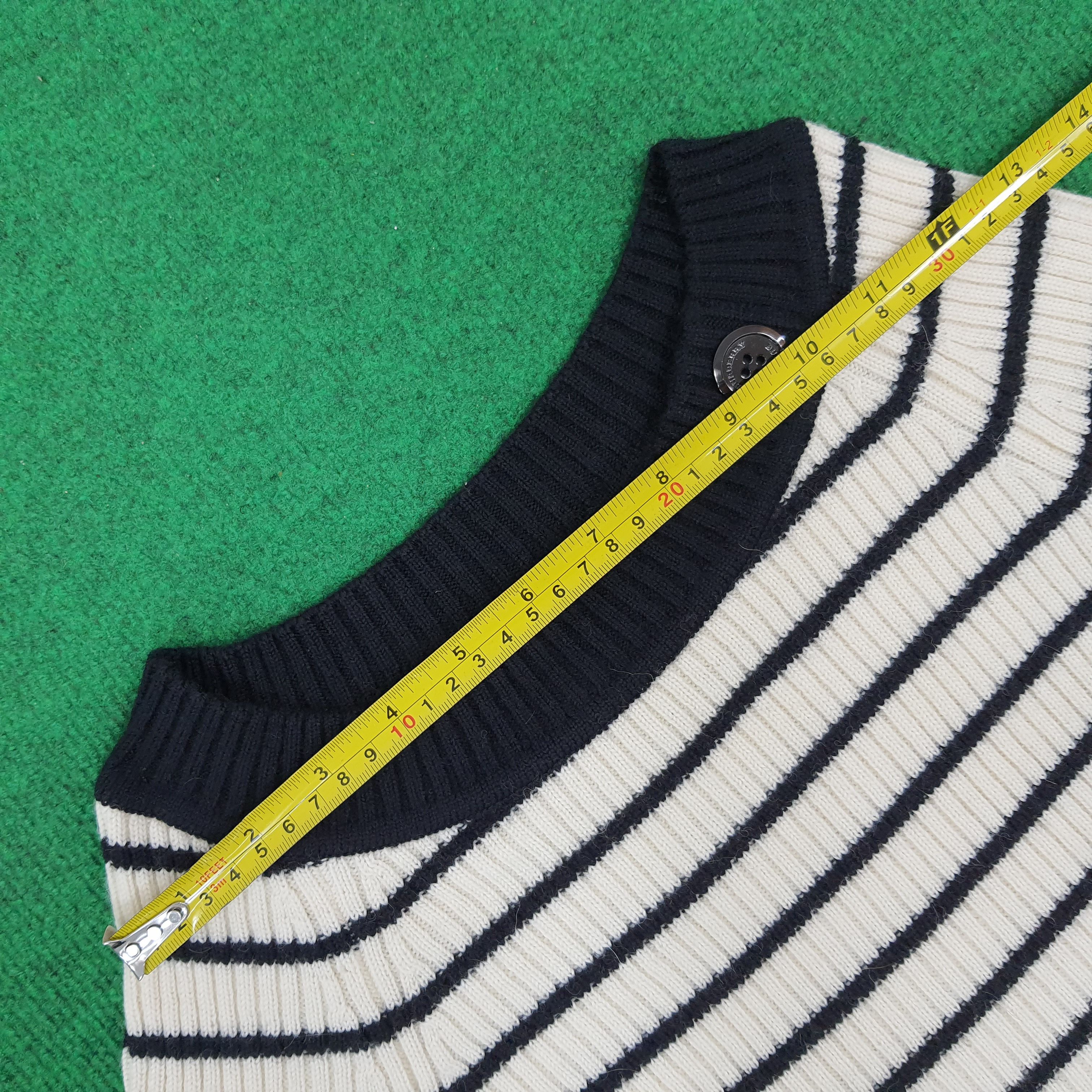 Burberry × Vintage Vintage Burberry Knitted Long Sleeve Winter Style Shirt Size XXS / US 00 / IT 34 - 9 Thumbnail