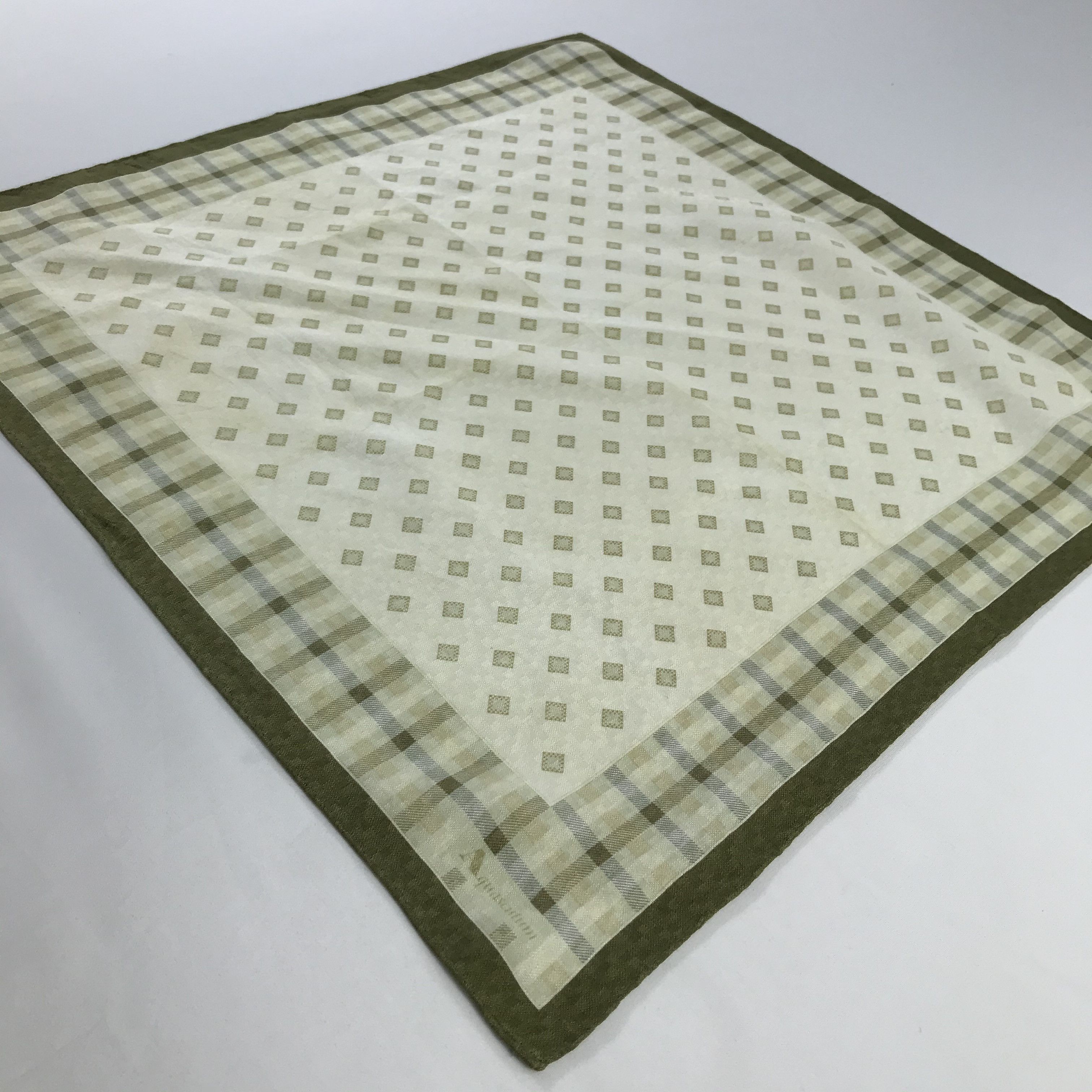 Aquascutum × Vintage Aquascutum Bandana / Handkerchief / Neckerchief - S826 Size ONE SIZE - 2 Thumbnail