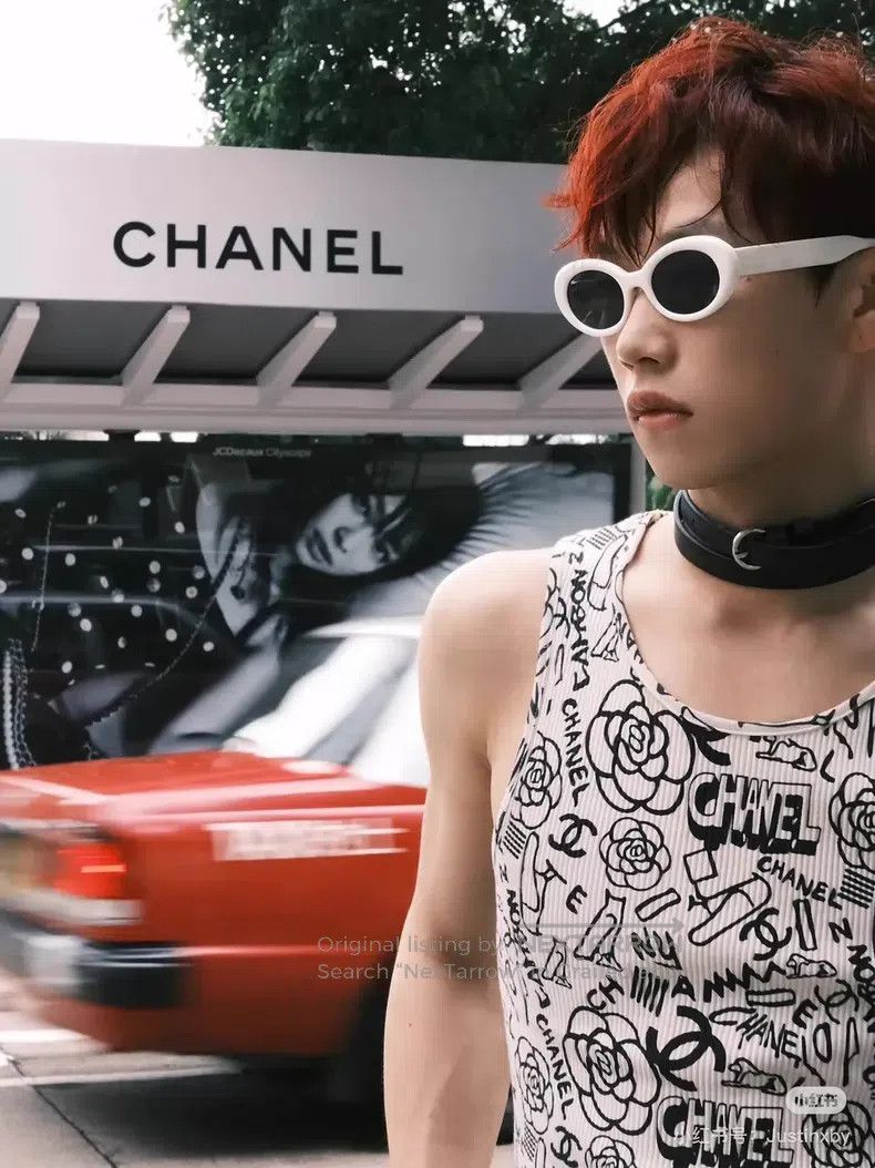 Chanel Chanel Black and white logo camellia graffiti print vest Size XS / US 0-2 / IT 36-38 - 9 Thumbnail