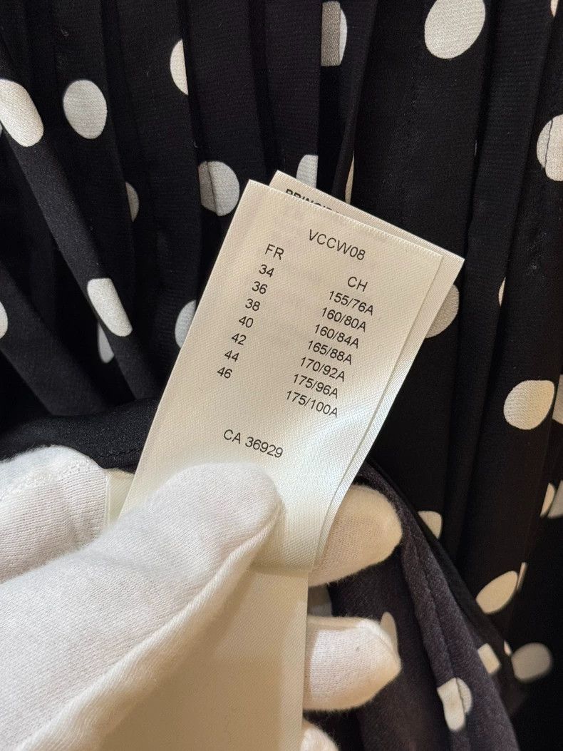 Louis Vuitton louis vuitton Black with white dots silk shirt Size XXS / US 00 / IT 34 - 8 Thumbnail