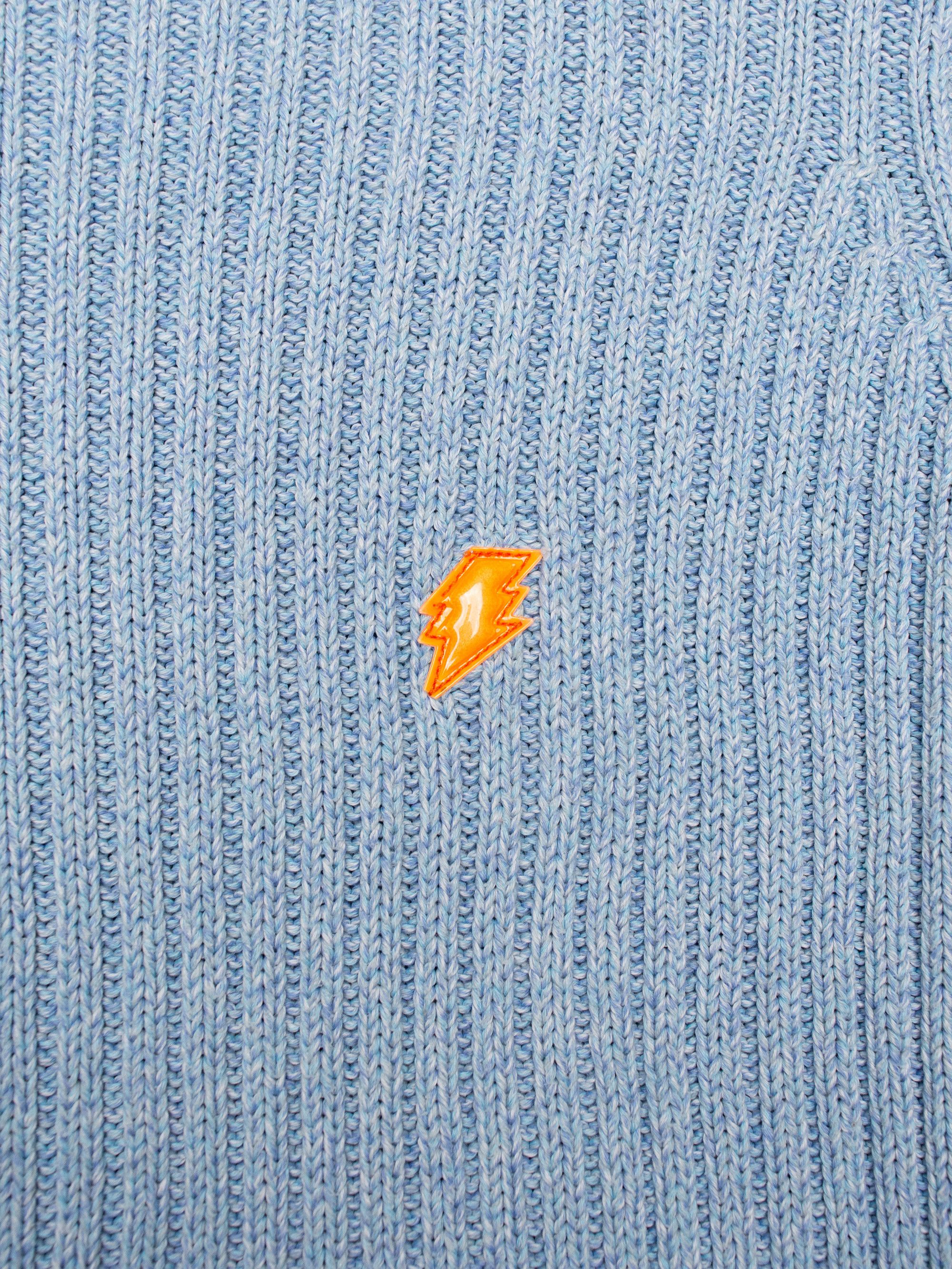 Walter Van Beirendonck Wild & Lethal Trash W&LT baby blue cotton military sweater Size US S / EU 44-46 / 1 - 5 Thumbnail