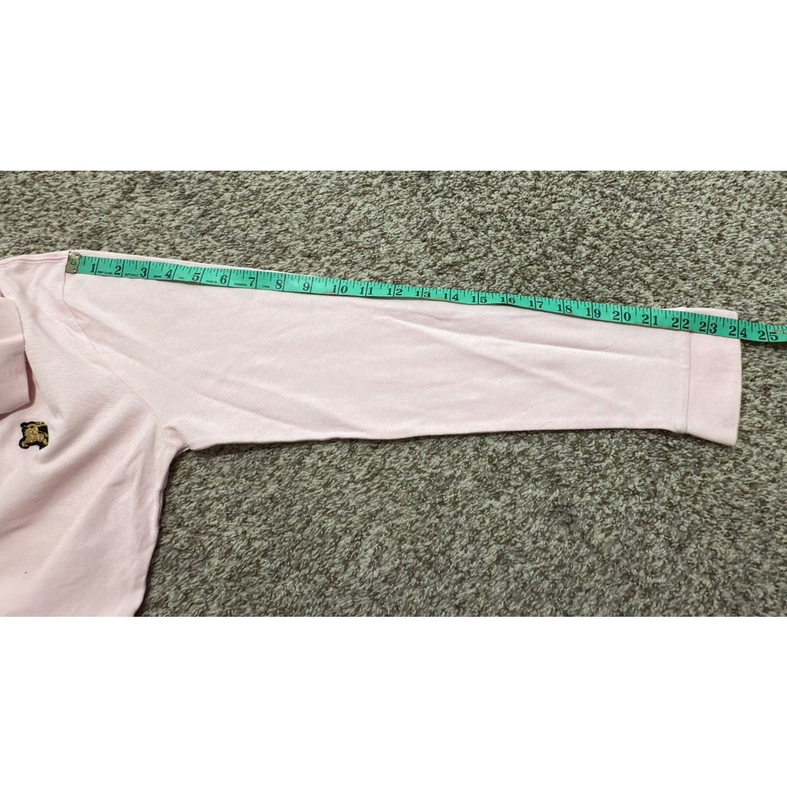 Burberry Burberry London England Pink Polo Shirt Mens Size M Slim Fit Size US M / EU 48-50 / 2 - 3 Thumbnail