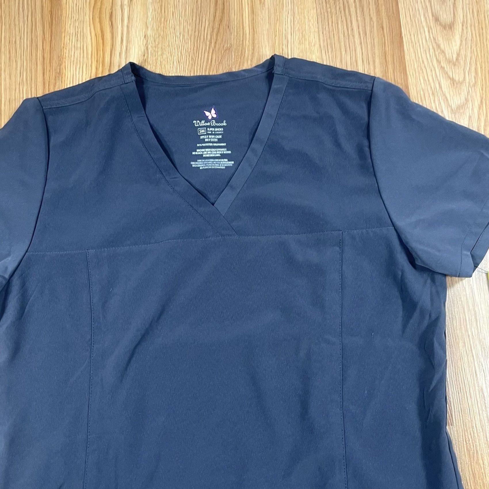 Vintage Willow Brook Nurse Scrub Top Shirt Women SM Small Medium Body Stretch NWT Gray Cotton Blend Nursing Scrub Womens Size S / US 4 / IT 40 - 2 Thumbnail
