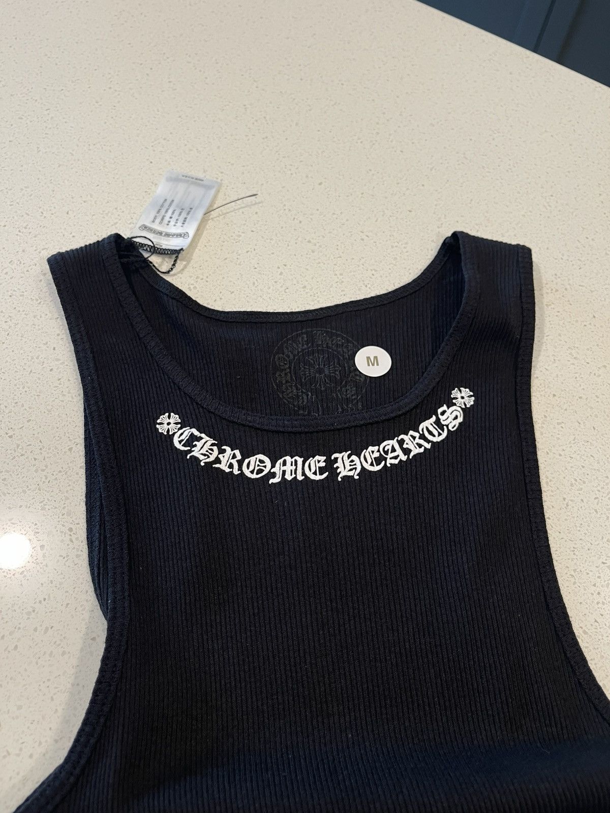 Chrome Hearts Chrome Hearts Scroll Logo Black Tank Size US M / EU 48-50 / 2 - 2 Thumbnail