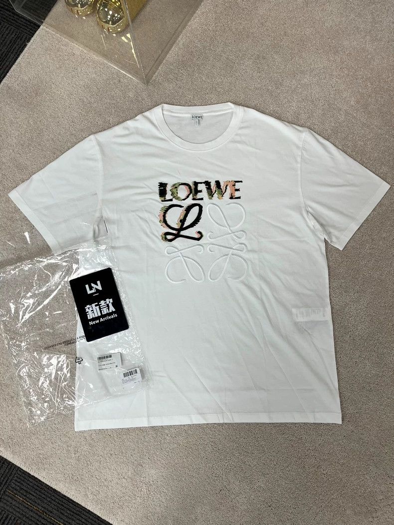 LOEWE Embroidered large Logo phantom short sleeve
