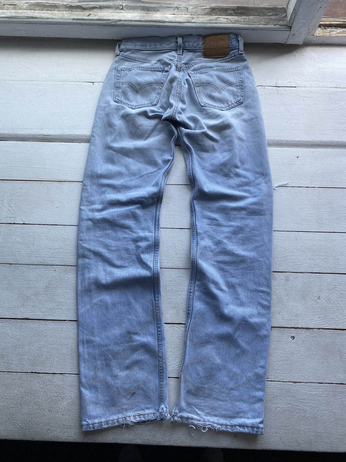 Levi's 🔥VNTG LEVIS 501 LIGHT WASHED DISTRESSED OG BLUE MENS JEANS Size US 30 / EU 46 - 4 Thumbnail