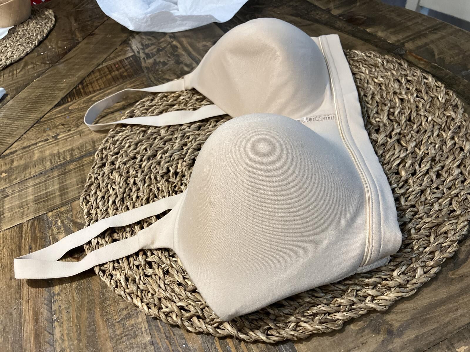 Other NWOT Vanity Fair Beige Seamless Lightly Padded Bra Size ONE SIZE - 3 Thumbnail