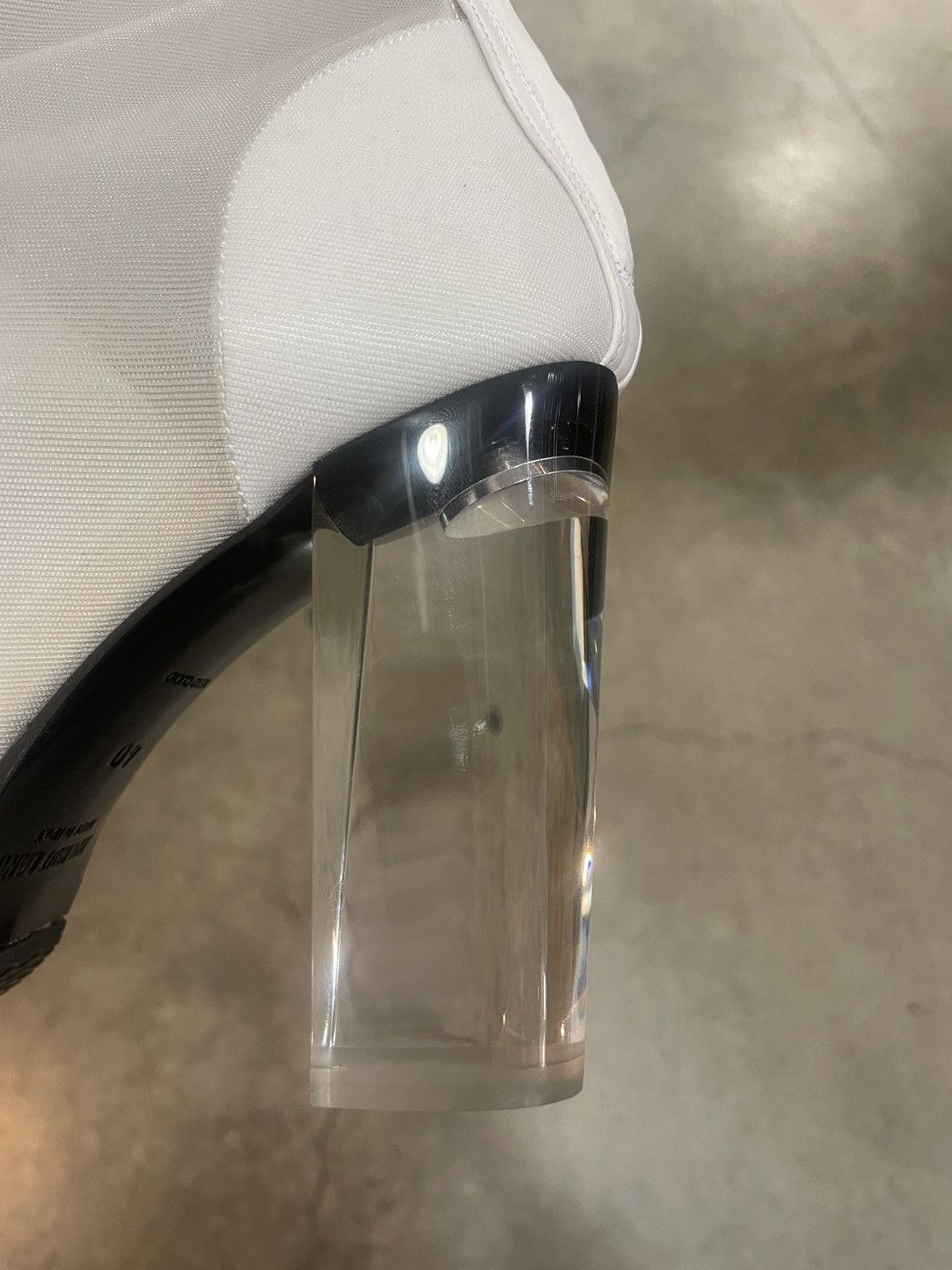 Helmut Lang FW24 Sample Helmut Lang Sheer Mesh Boot with Clear Heel Size US 10 / IT 40 - 4 Thumbnail