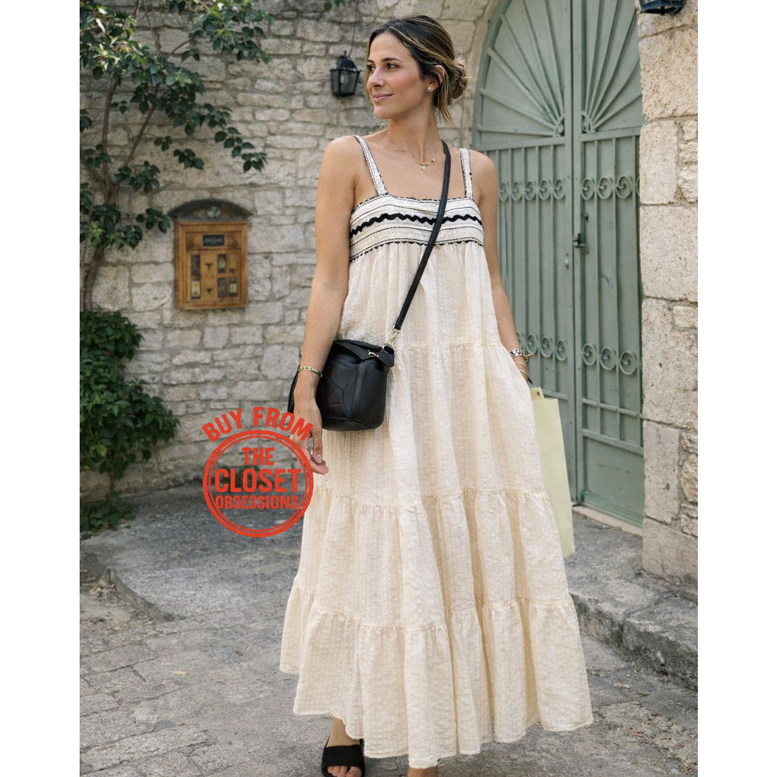 ZARA Blogger Favorite Midi Dress with Wide Straps