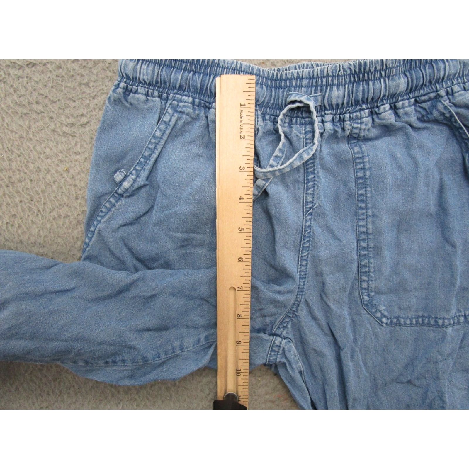 Vintage Thread + Supply Joggers Womens S Blue Lyocell Chambray Lightweight Pockets Size 24" / US 00 / IT 34 - 5 Thumbnail