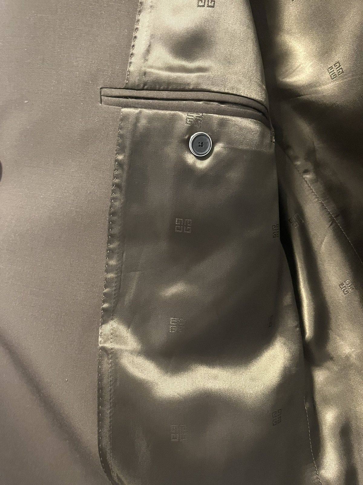 Givenchy RARE $3000 Khaki Green U-Lock Blazer 54 Size 44R - 8 Thumbnail