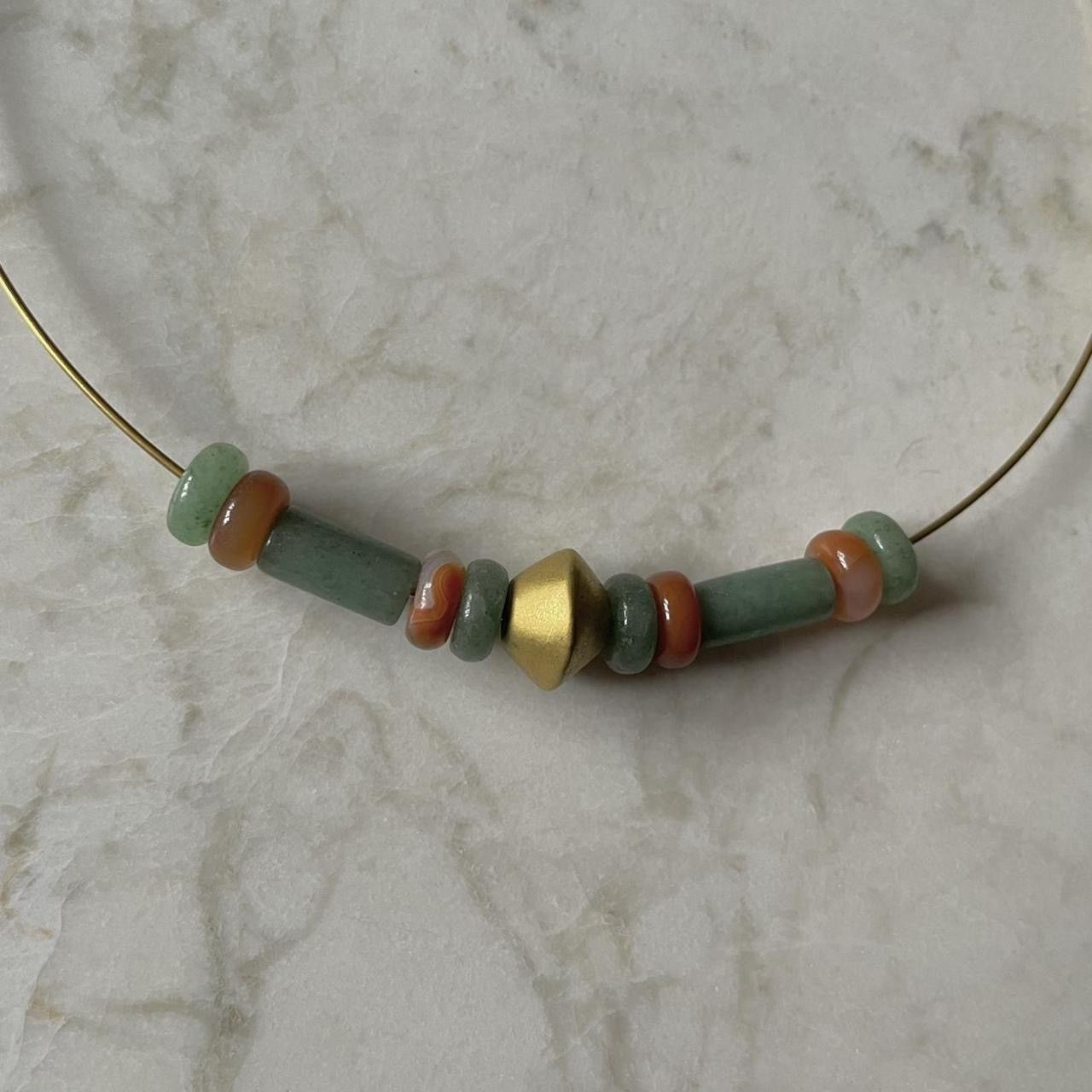 Vintage Vintage Gold Beaded Necklace Size ONE SIZE - 2 Thumbnail