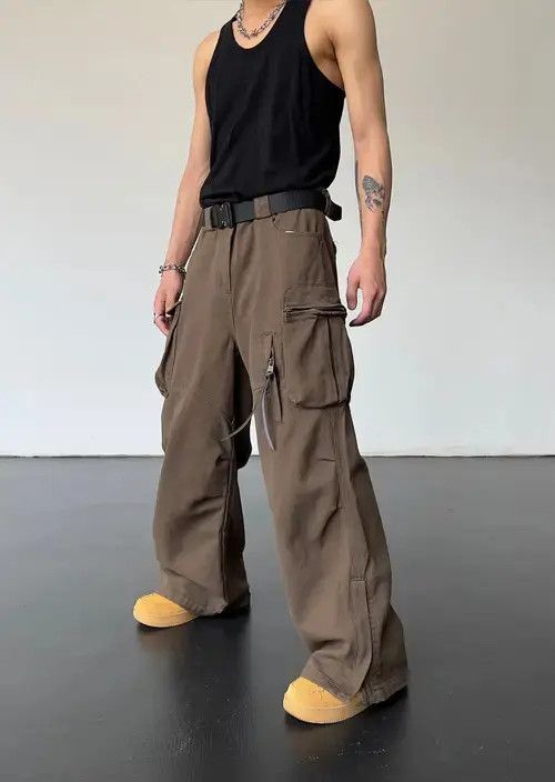 Japanese Brand × Vintage Brown Workwear Pants Size US 32 / EU 48 - 1 Thumbnail
