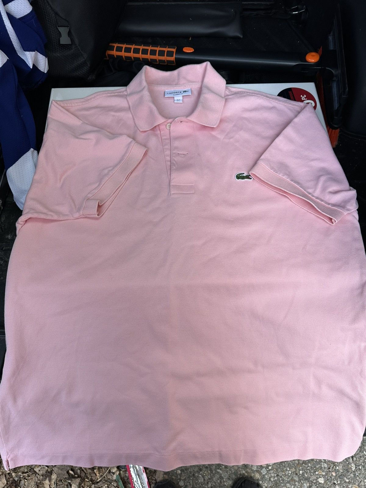 Lacoste LACOSTE Classic Fit Polo Shirt Men's Size L Light Pink Size US L / EU 52-54 / 3 - 2 Thumbnail