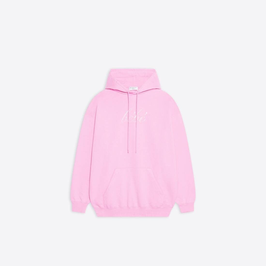 Balenciaga o1s1wg110824 Bébé Hoodie Medium Fit in Pink Size S / US 4 / IT 40 - 1 Thumbnail