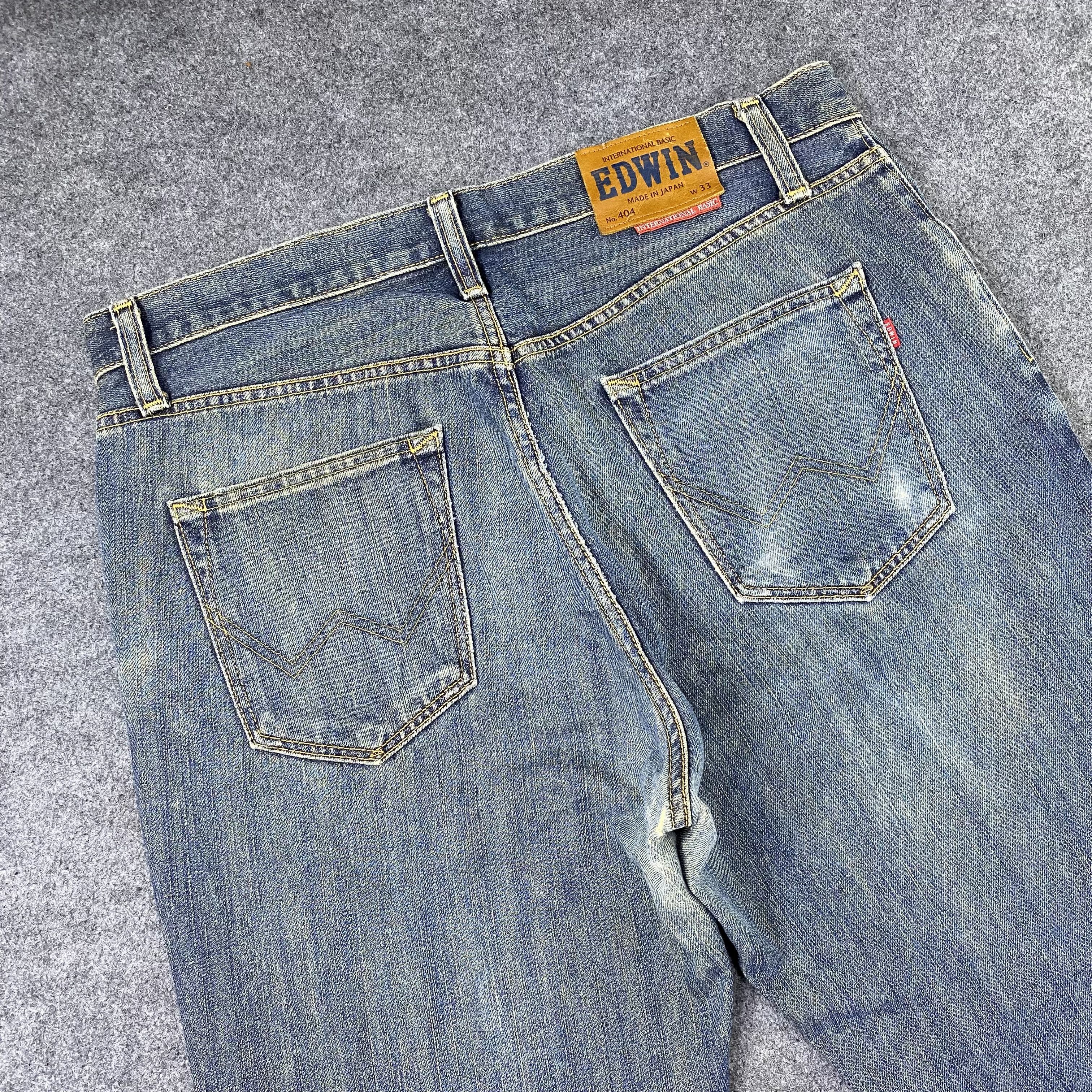 Edwin Vintage Edwin 404 Distressed Jeans - J1181 Size US 36 / EU 52 - 6 Thumbnail