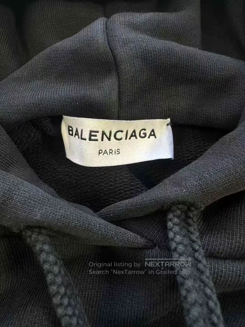 Balenciaga Balenciaga Black Small Logo Hoodie Size US M / EU 48-50 / 2 - 4 Thumbnail