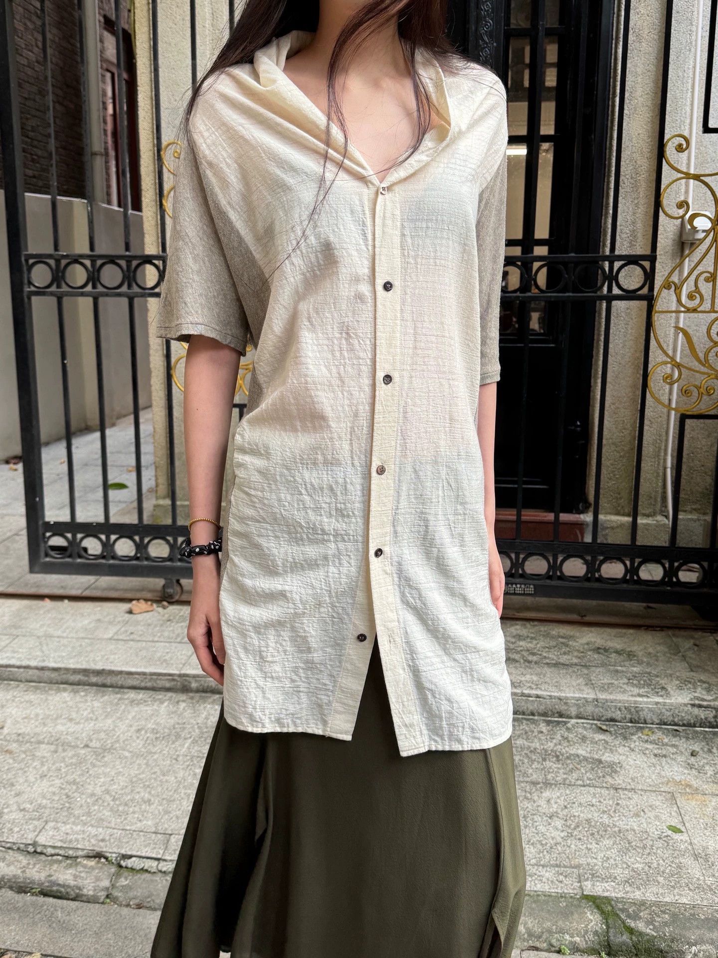 Yohji Yamamoto Yohji Yamamoto Y’s Colorblock SS Shirt VNTG Size L / US 10 / IT 46 - 2 Thumbnail