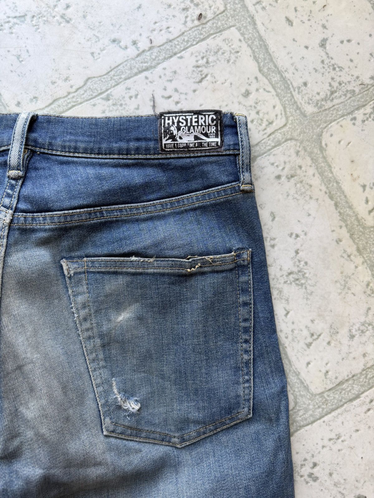 Hysteric Glamour Vintage Hysteric Glamour Boro Repaired Denim Pants Size US 30 / EU 46 - 7 Thumbnail