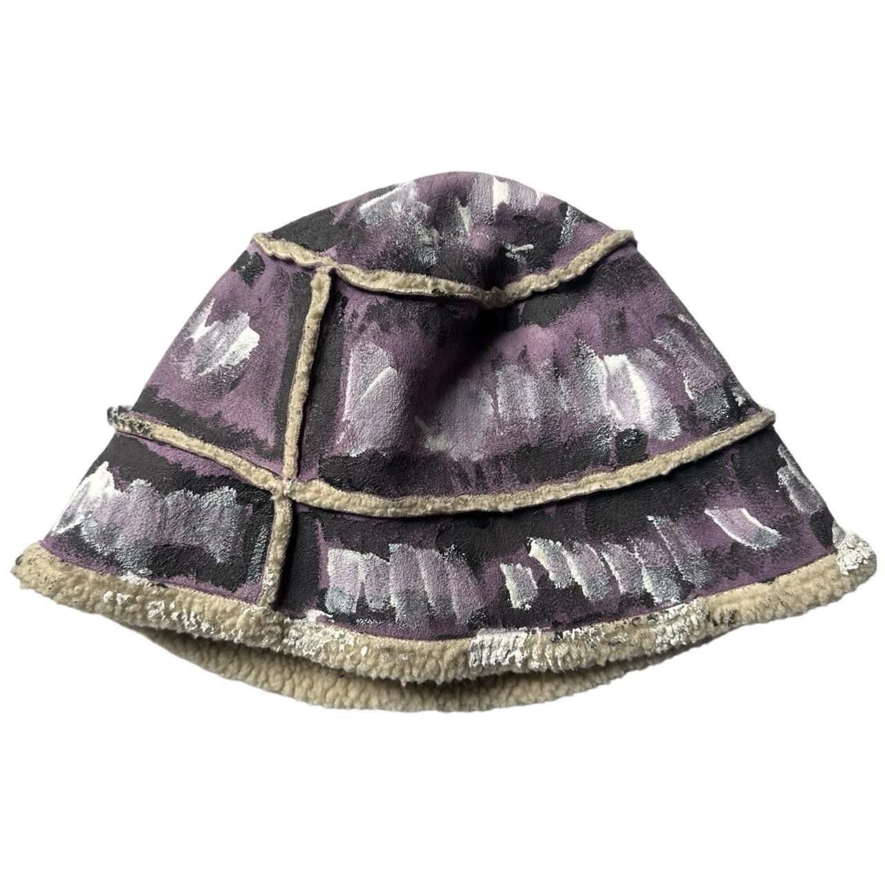 Other ASTROBOI* Lavender Painted Faux Suede Sherpa Bucket Hat Size ONE SIZE - 7 Thumbnail