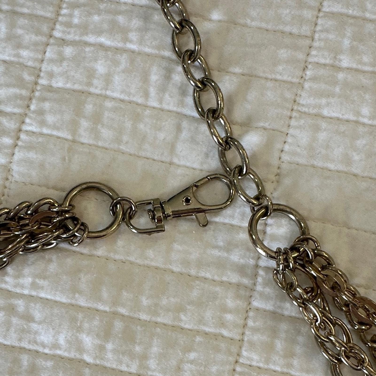 Vintage Y2K vintage Gold Tone Elegant Chain Belt EUC Adjustable Size ONE SIZE - 4 Thumbnail