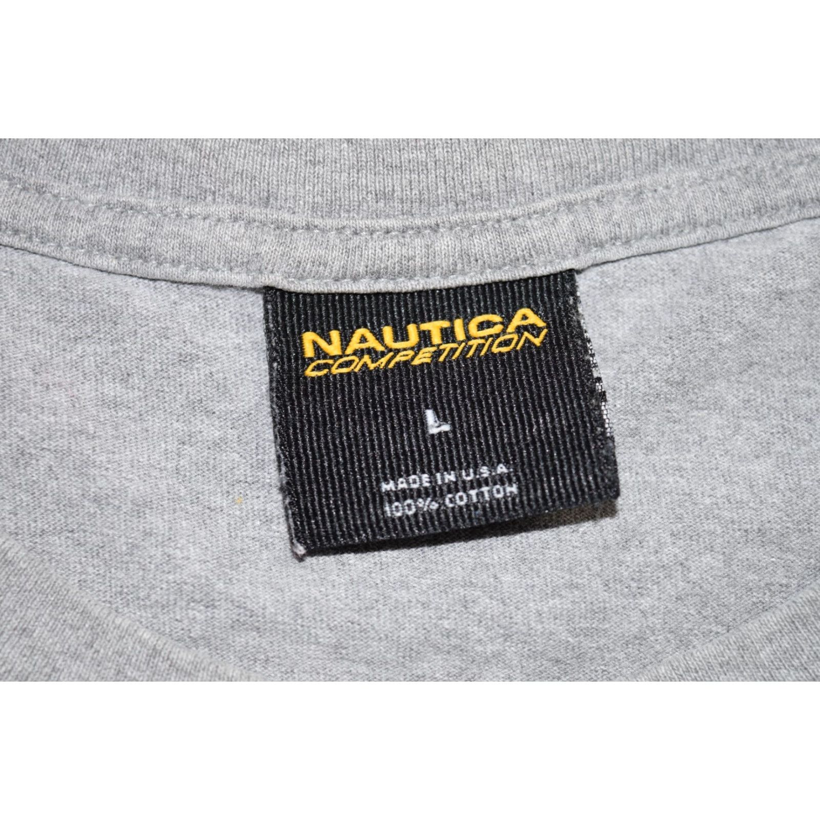 Nautica VINTAGE Nautica COMPETITION USA CREWNECK LONG SLEEVE SHIRT TEE MENS L Gray Cotton Jersey Heavyweight YACHT Logo 90s USA Sailboat Fishing Size US L / EU 52-54 / 3 - 5 Thumbnail