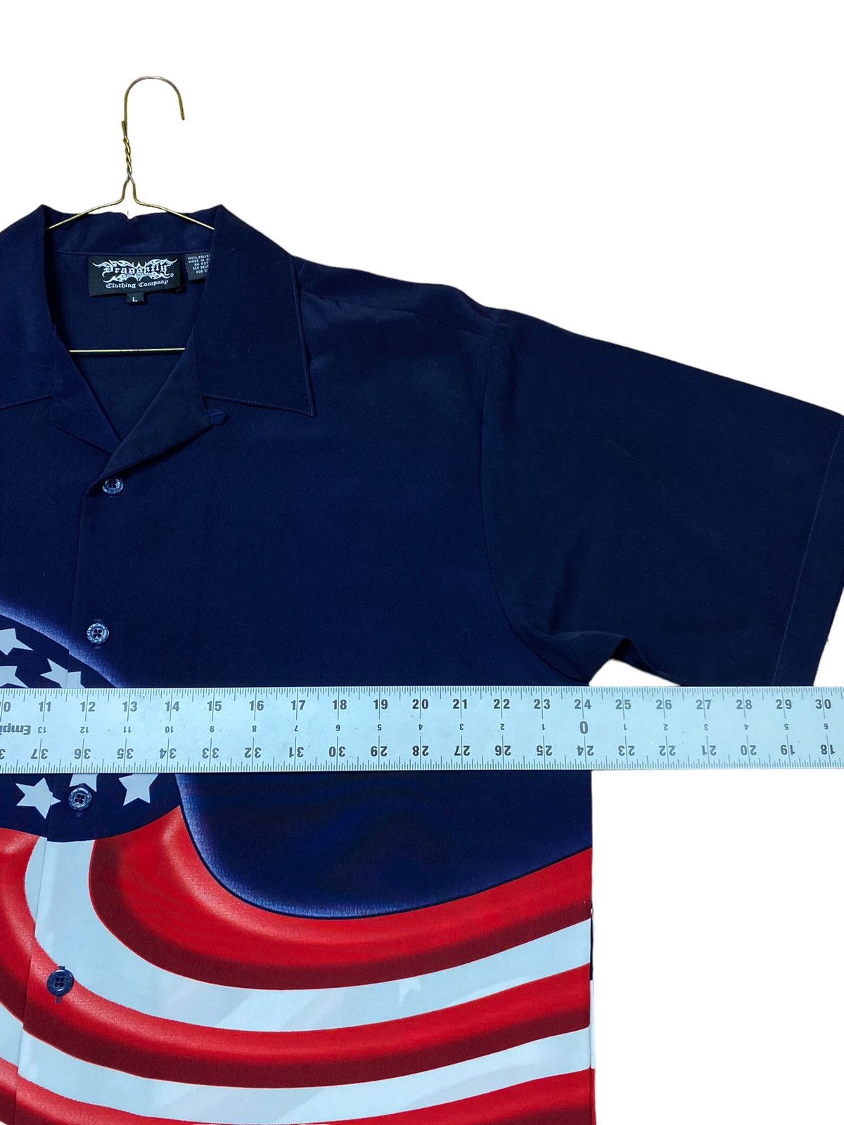 Dragonfly Vintage Dragonfly USA Flag Button Shirt Size US L / EU 52-54 / 3 - 6 Thumbnail