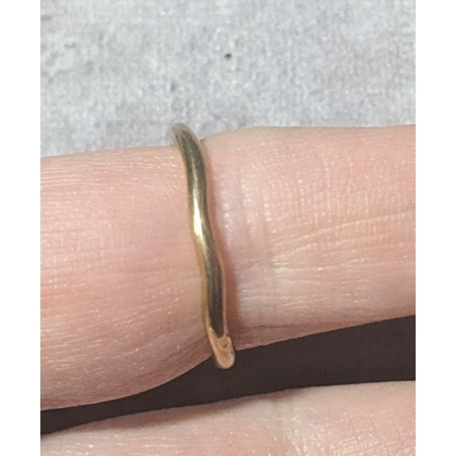 Other Gold Tone Abstract Wiggle Band Ring Size 7 1/4 Size ONE SIZE - 11 Thumbnail