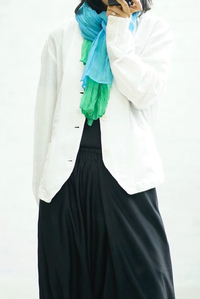 Issey Miyake size:2 White linen coat