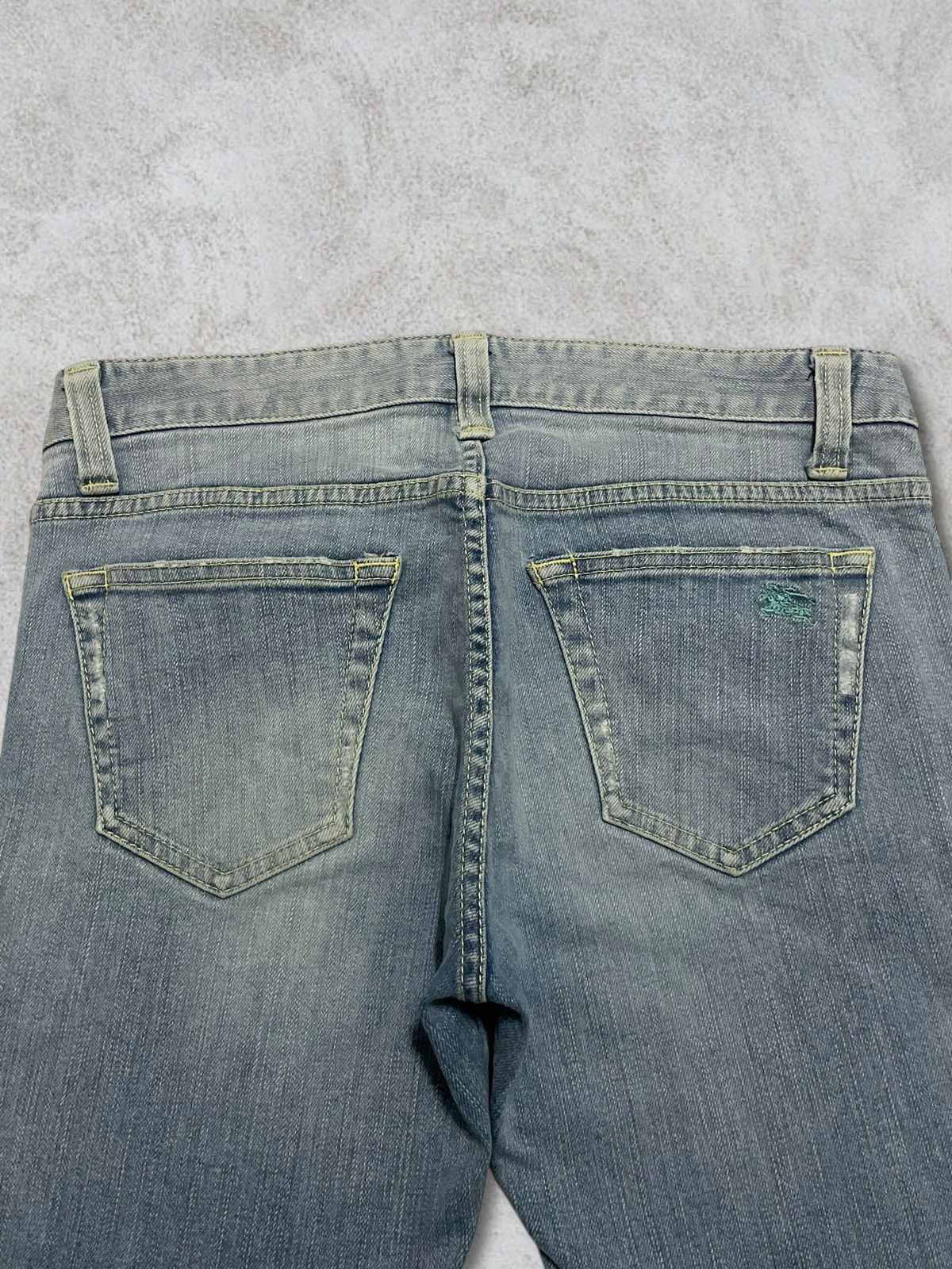 Burberry Nova Check Linen Knee Short Jeans Y2K Style