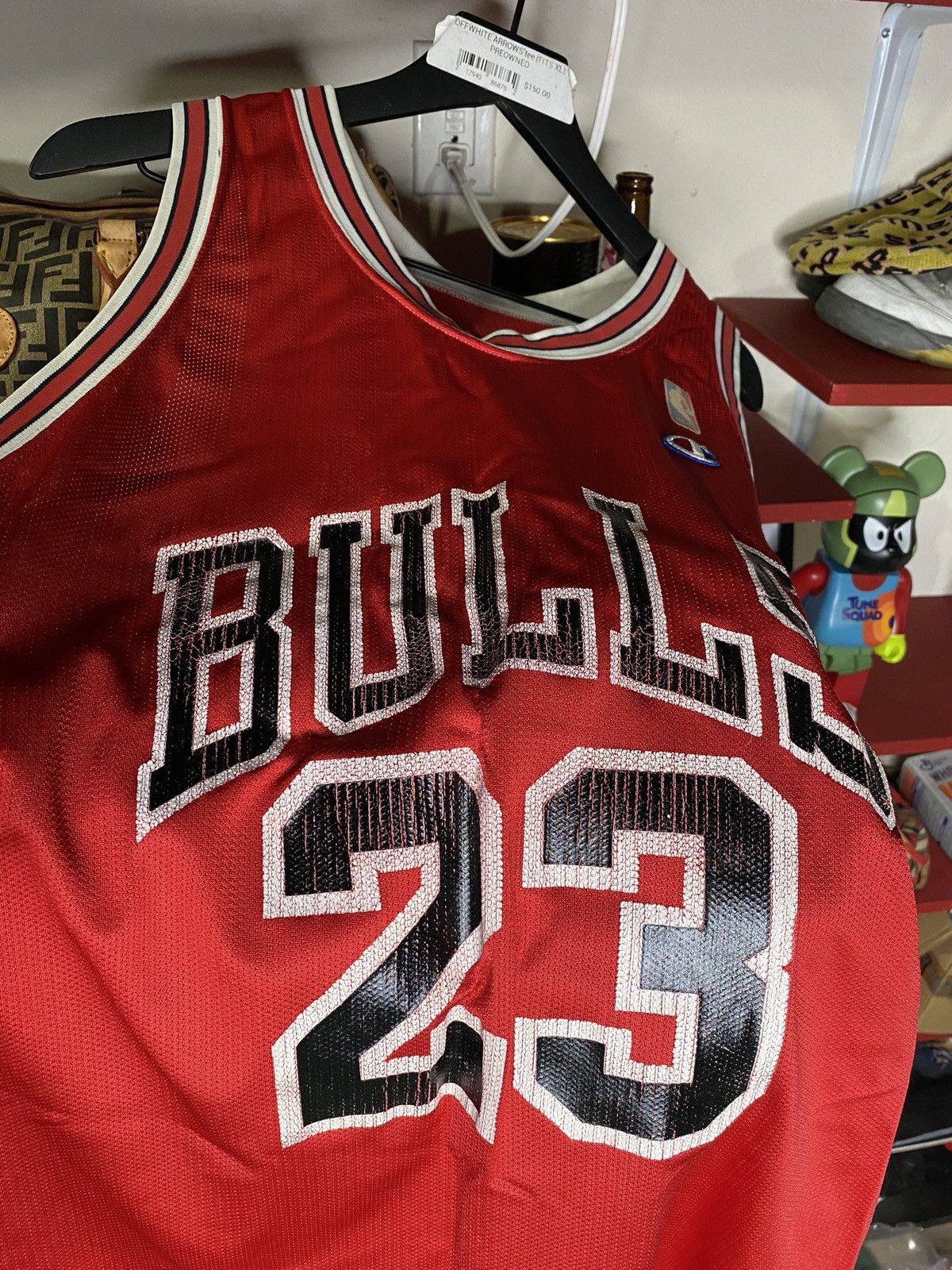 Champion 90’s Vintage Bulls Michael Jordan Champion Jersey Large Size US L / EU 52-54 / 3 - 6 Thumbnail