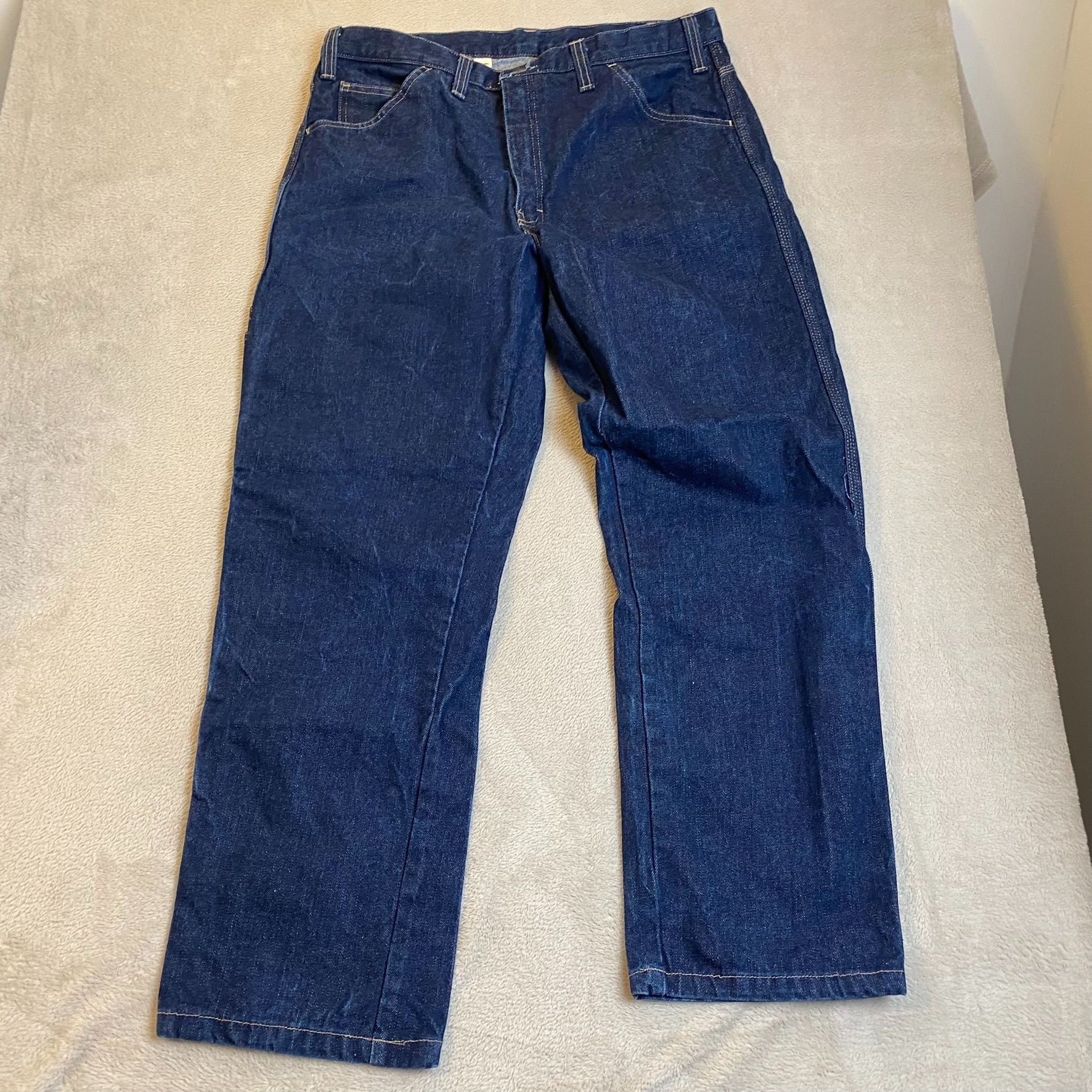 Dickies Dickies Mens Jeans Size 36X32 Relaxed Fit Flame-Resistant Bl Size US 36 / EU 52 - 3 Thumbnail