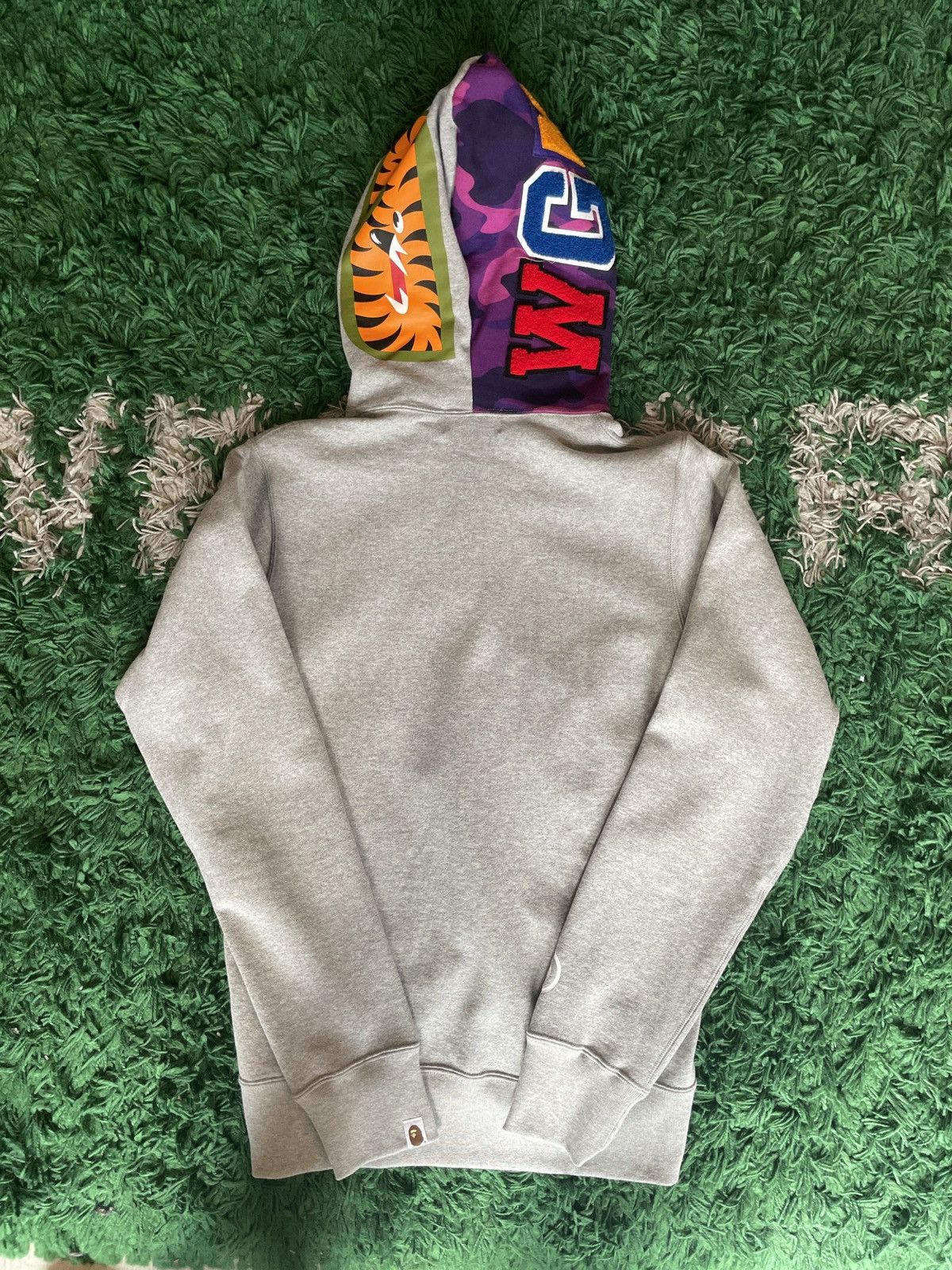 Bape Bape Two Tone Zip Hoodie Grey/Purple M Size US M / EU 48-50 / 2 - 2 Thumbnail
