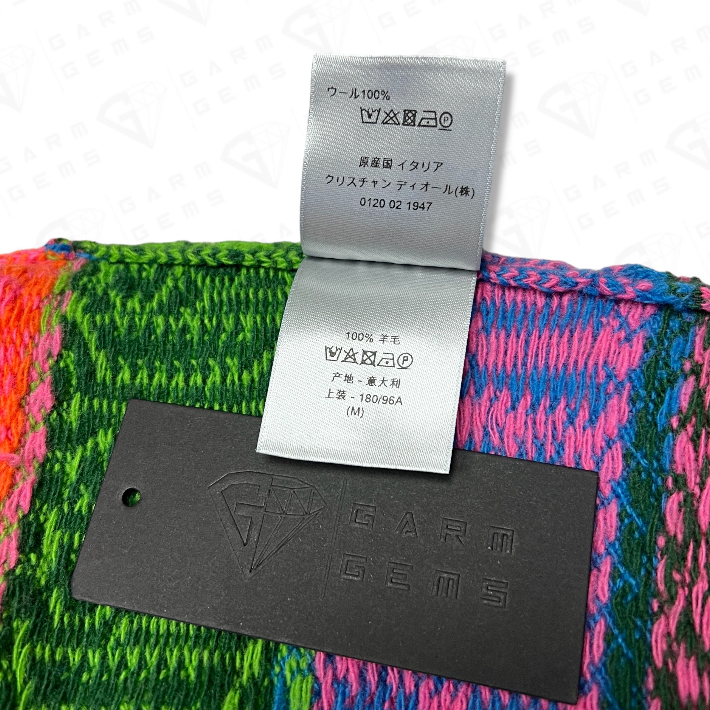 Dior × Stussy Dior x Stüssy Jacquard Wool Jumper Size US M / EU 48-50 / 2 - 5 Thumbnail