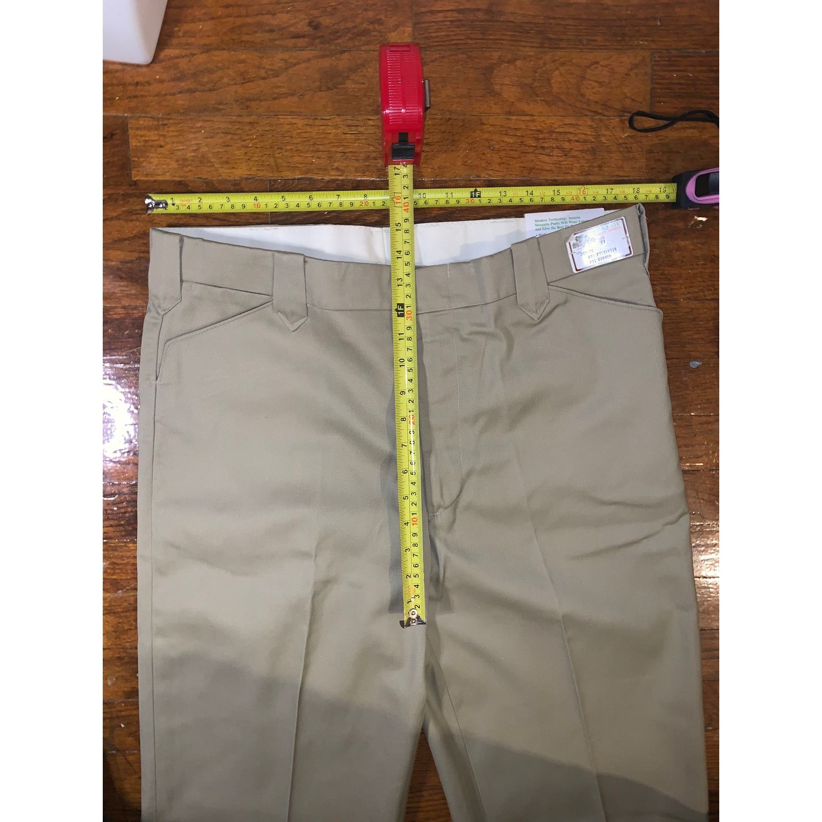 Other × Vintage Mesquite Niver Western Dress Pants Khaki Pleated 36x37 NWT Size US 38 / EU 54 - 9 Thumbnail