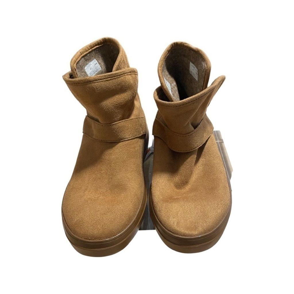 Crocs WOMEN’S CROCS Brown Faux Suede Booties. Size US 6 / IT 36 - 9 Thumbnail